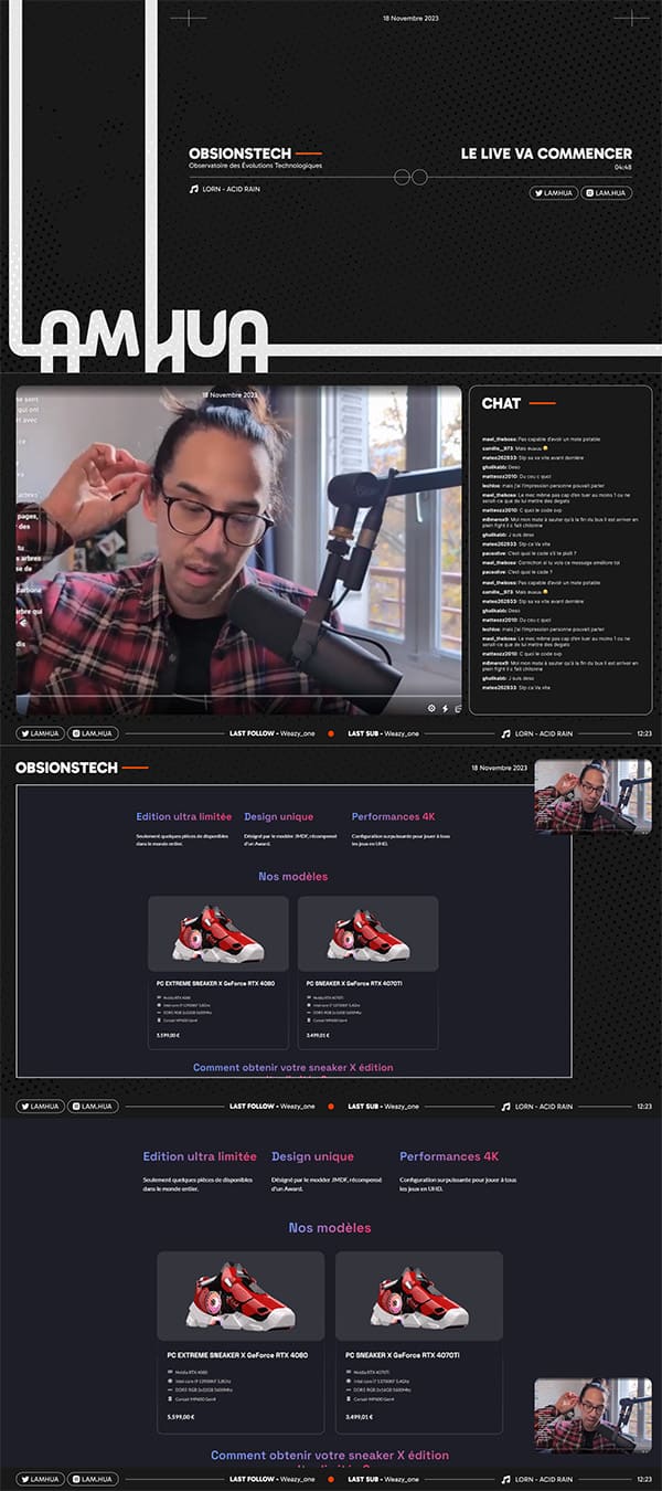 Proposition finale Twitch Streamer